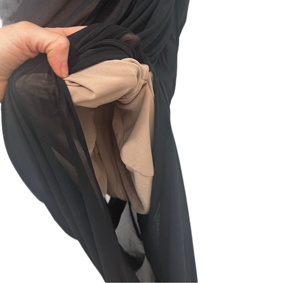 NWT NOOKIE DITA MESH GOWN MAXI DRESS size medium in black - Picture 10 of 13